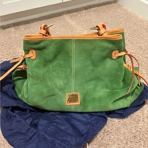 Dooney & Bourke Green and Orange Shoulder Bag